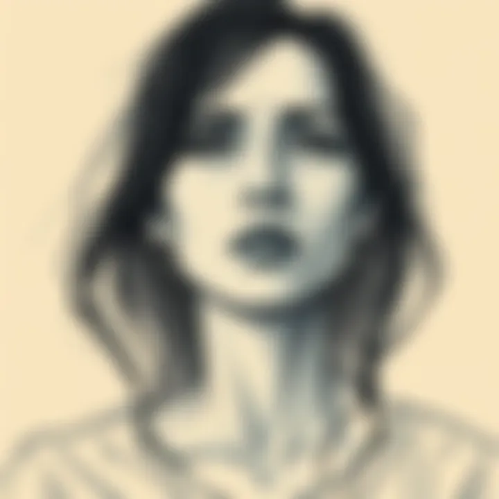 A sketch of a woman, representing a Jane Doe case, evokes sadness and reflection. The name Maria Sequeña is linked to her story.