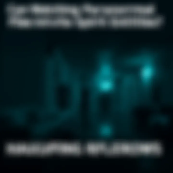 An eerie reflection in a darkened room, hinting at the presence of unseen spirits.