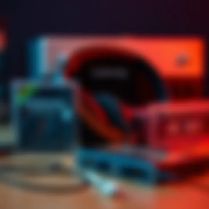 A pair of high-quality headphones placed next to Gateway tapes, illustrating the importance of good audio equipment for Hemi Sync experiences.
