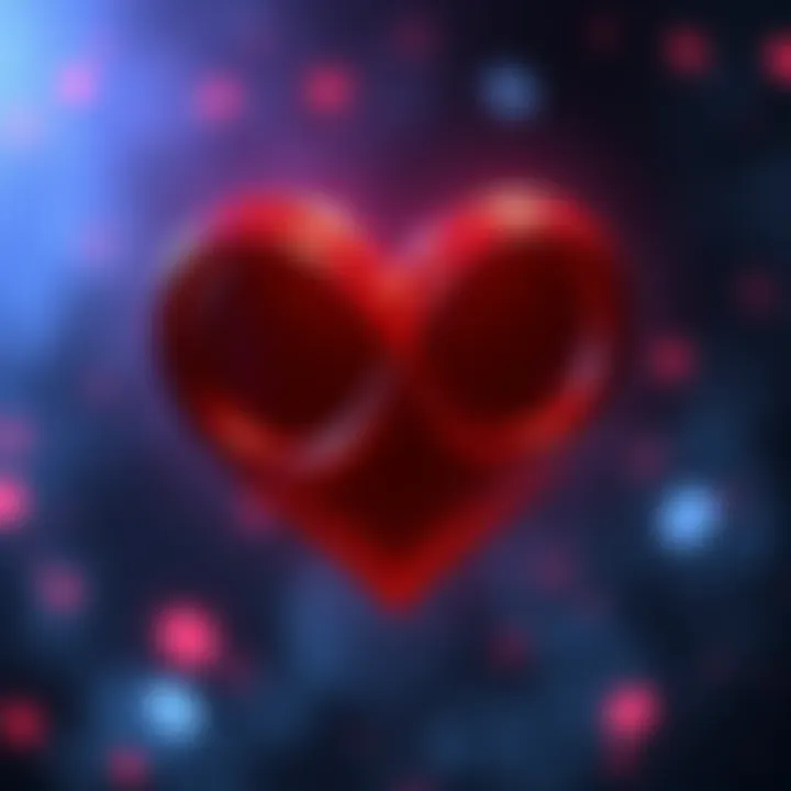 A heart shape intertwined with the infinity symbol, representing unconditional love and balance.