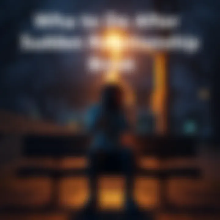 A person sitting on a bench with their head in their hands, expressing sadness after a breakup.
