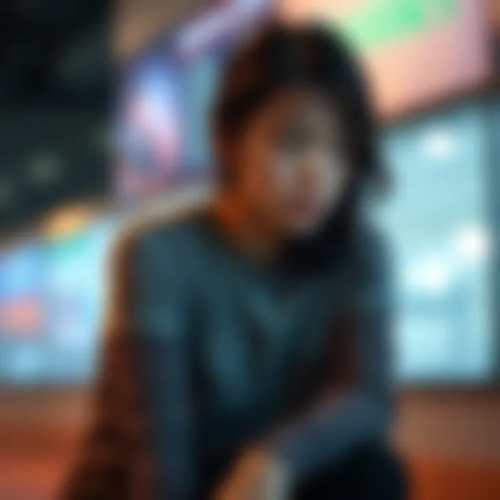 A young woman sitting alone, looking sad and reflective, with a blurred background representing her emotional turmoil after betrayal.