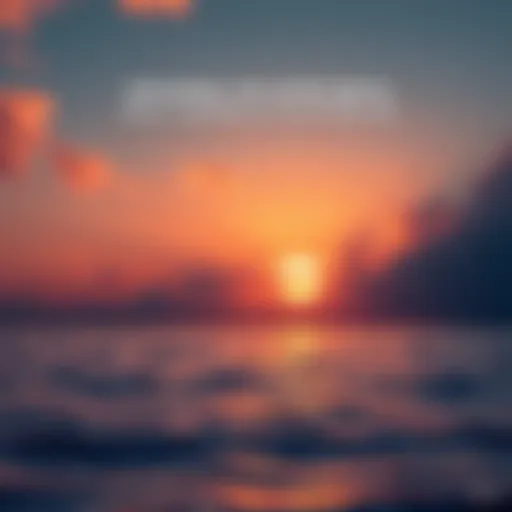 A serene sunset over a calm sea, symbolizing peace and reflection on the afterlife.