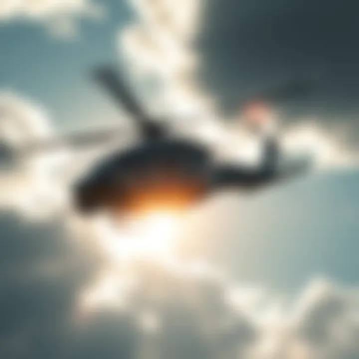 A helicopter retrieves a disc-shaped craft from the sky, raising questions about its origin and the location of the event.