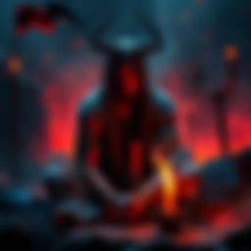 A Hellenic Pagan sits thoughtfully, contemplating their fears about the concept of Hell while holding symbolic items related to their faith and Theistic Satanism.