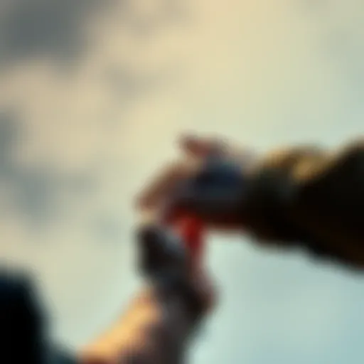 A person reaches out to another in a gesture of support and kindness, symbolizing hope and change.