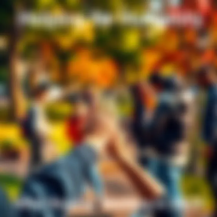 A diverse group of people working together in a park, supporting each other and promoting wellness, symbolizing pro-humanity efforts.