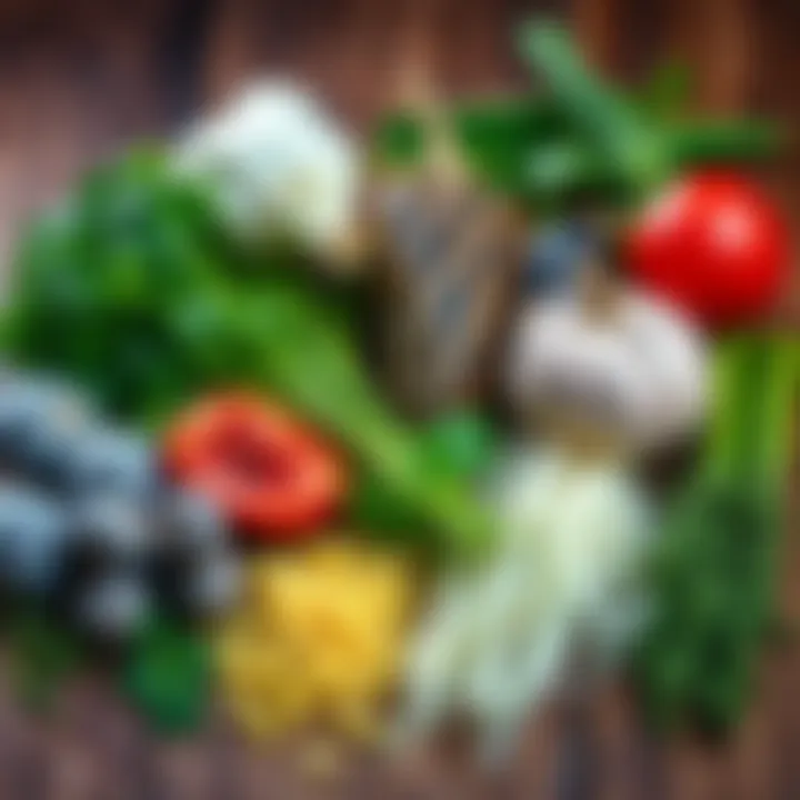 A collection of fresh herbs on a wooden surface, representing natural remedies for hypermobile Ehlers-Danlos syndrome.