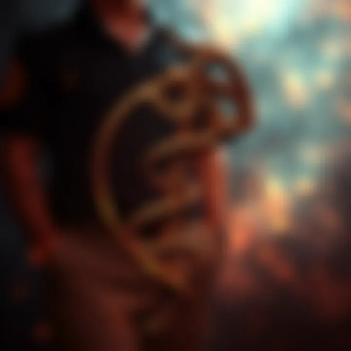 A depiction of Hermetic symbols including a caduceus and the Ouroboros, representing creation and emanation concepts in Hermeticism.