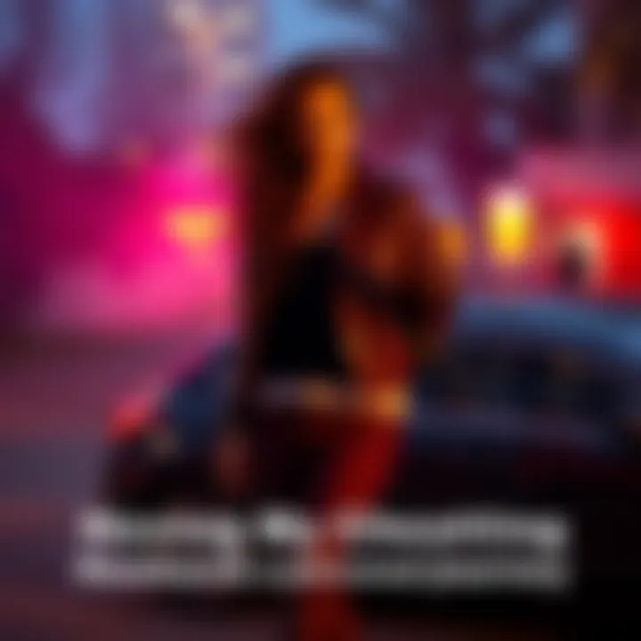 A woman stands confidently next to a car, holding a cord with a determined look, symbolizing her act of hexing her cheating husband.