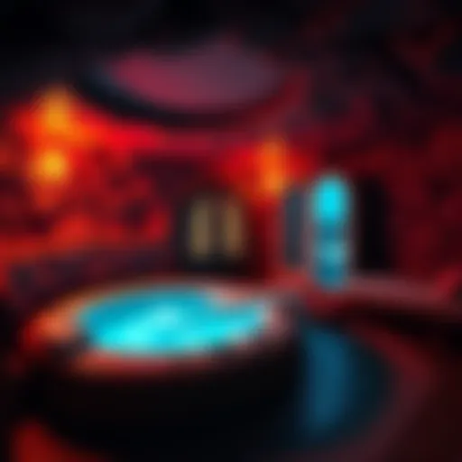 A spa with a hot tub and sauna located underground beneath a playground at a synagogue