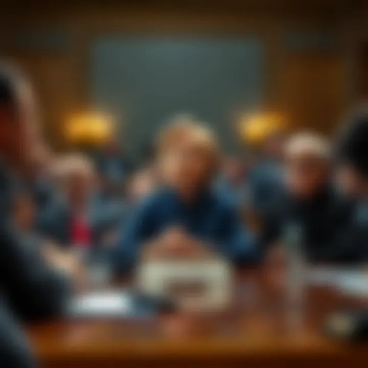 Hillary Clinton speaking confidently during a Congressional hearing about Gilgamesh and UAPs, surrounded by attentive lawmakers.