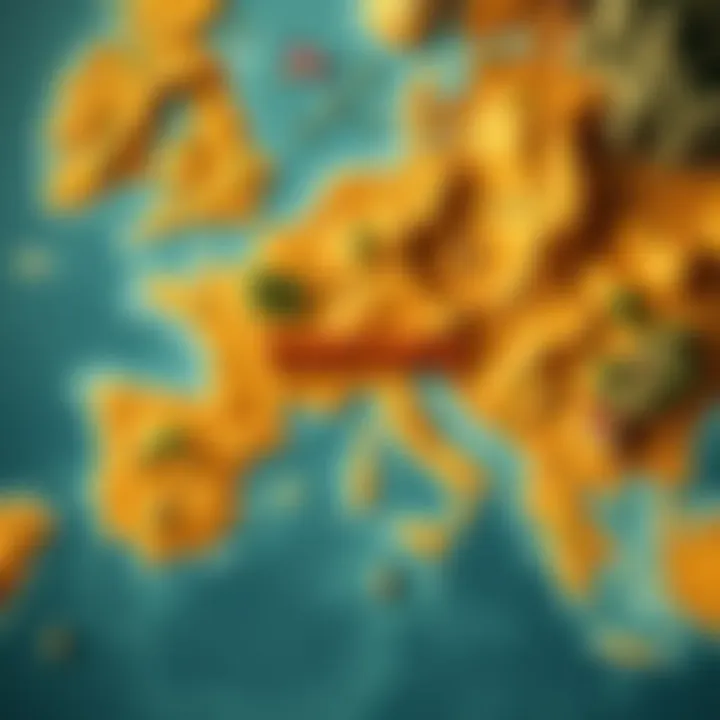 A detailed historical map showing TARTARIA from the 1570s, highlighting its geographic features.