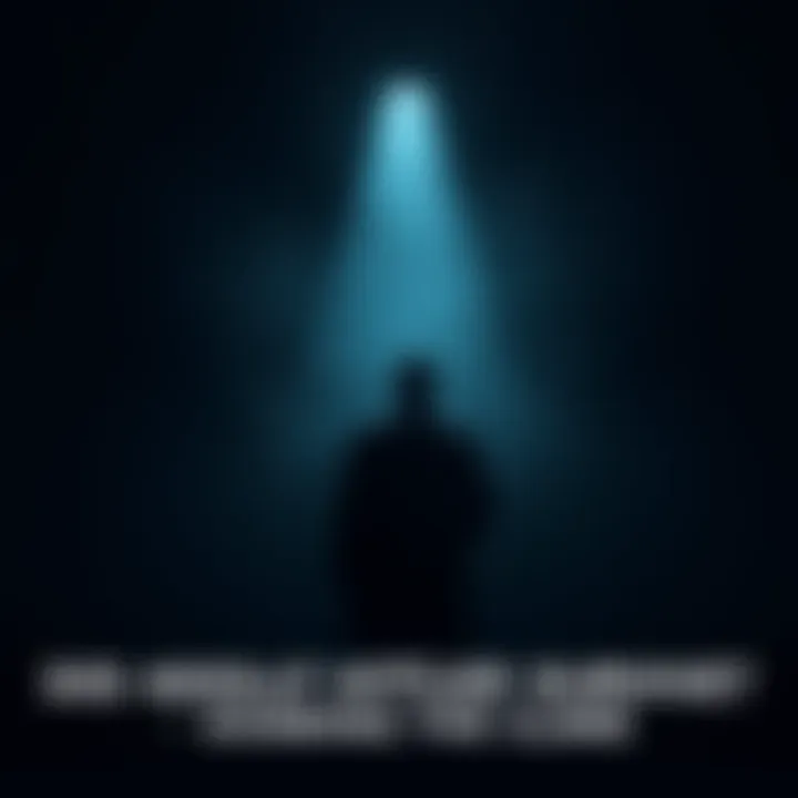 Adolf Hitler's silhouette A shadowy figure resembling Adolf Hitler stands against a dimly lit background, representing theories of his survival after World War II.