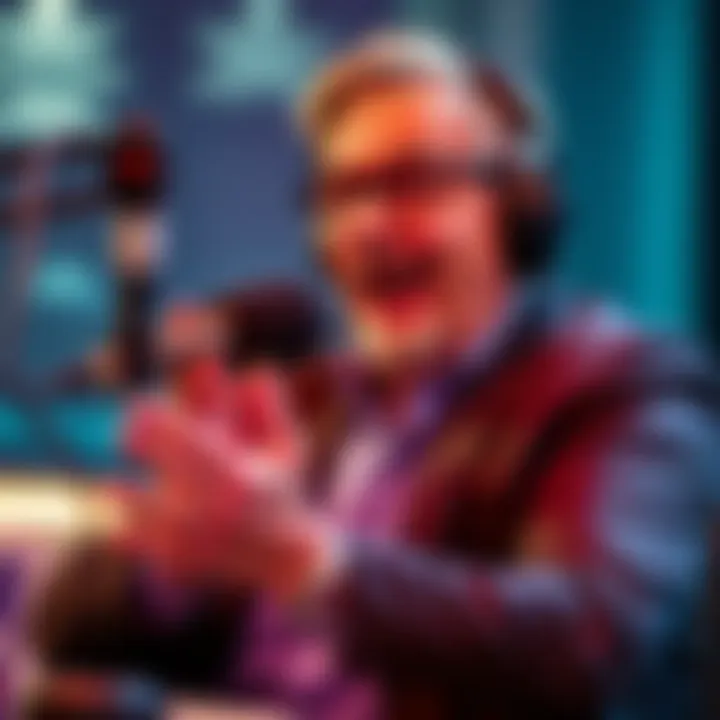 A Hollywood director speaking passionately on a podcast about shocking allegations against elites in Los Angeles.