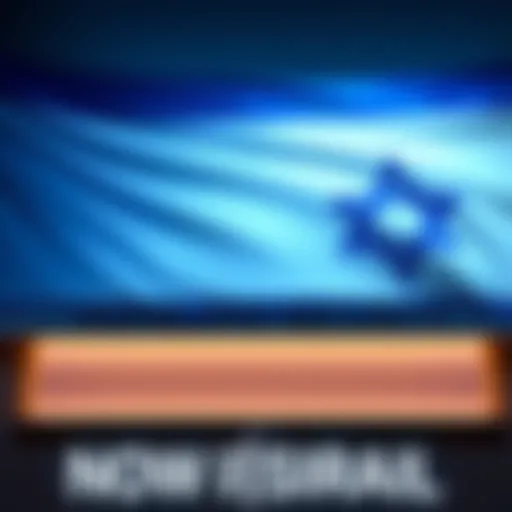 Homeland Security Operations Center sign shown against a backdrop of the Israeli flag