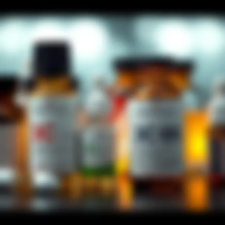 Various homeopathic remedies displayed with labels 3C and 6X, highlighting their low potency for treatment.