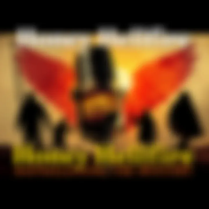 A collage representing the search for Honey Hellfire, featuring a vintage microphone and shadowy figures symbolizing the community's efforts.
