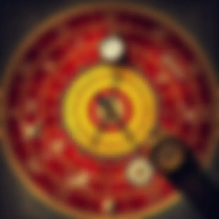 A detailed horary chart showing astrological symbols and aspects with a clock and compass, illustrating the concept of time and location in predictions.