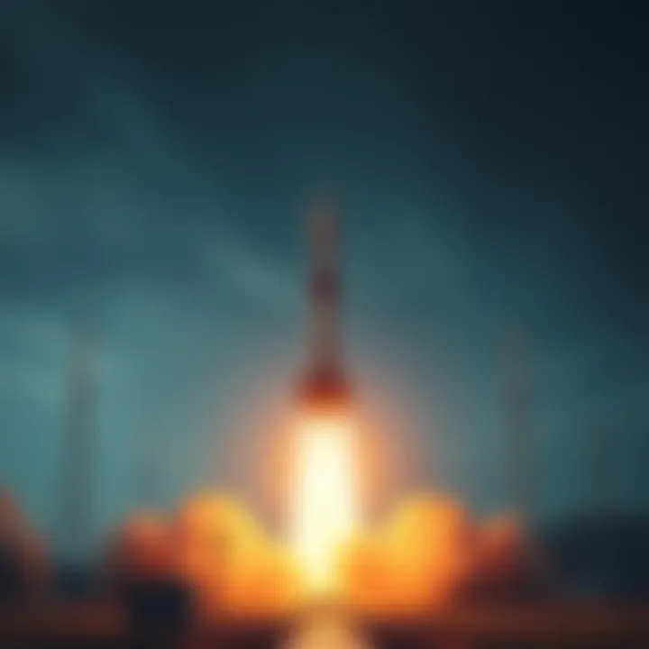 A rocket is launched horizontally from an elevated platform, demonstrating a new testing method that examines trajectory effects.