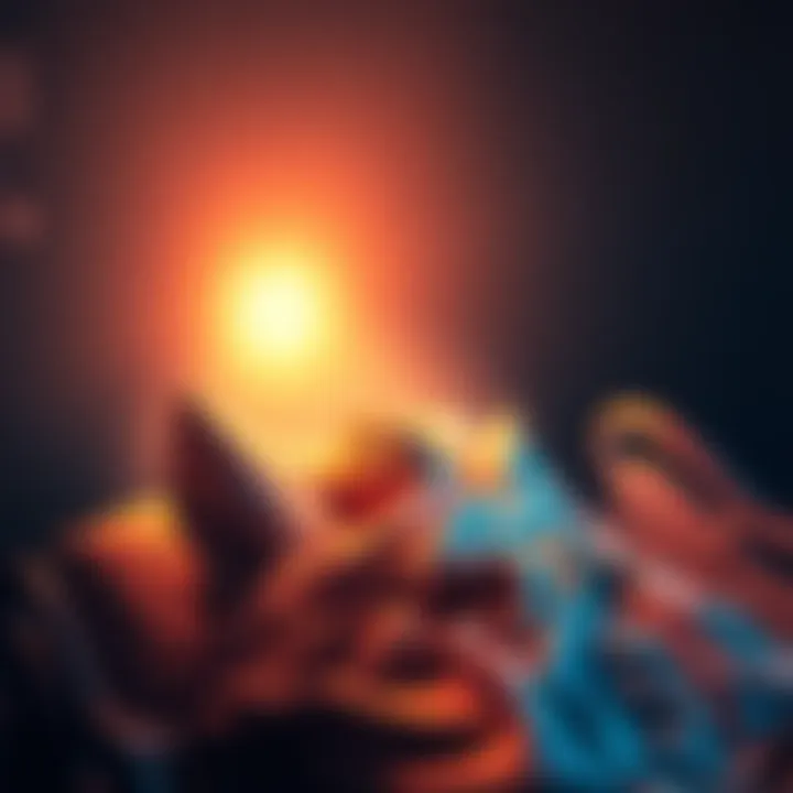 Person in hospital bed with bright light An individual lying in a hospital bed surrounded by a bright light, symbolizing a near-death experience