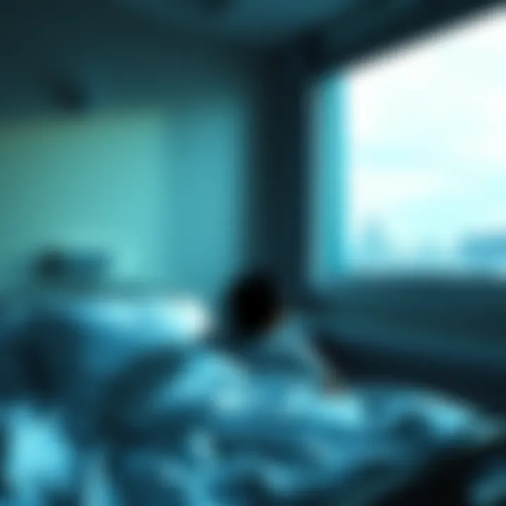 A person in a hospital bed gazes out the window, reflecting on isolation and healing.