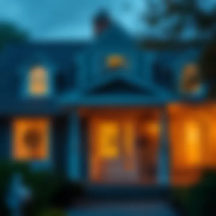 A close-up view of a house with visible address numbers on the front door, symbolizing the concept of numerology and its potential impact on personal experiences.