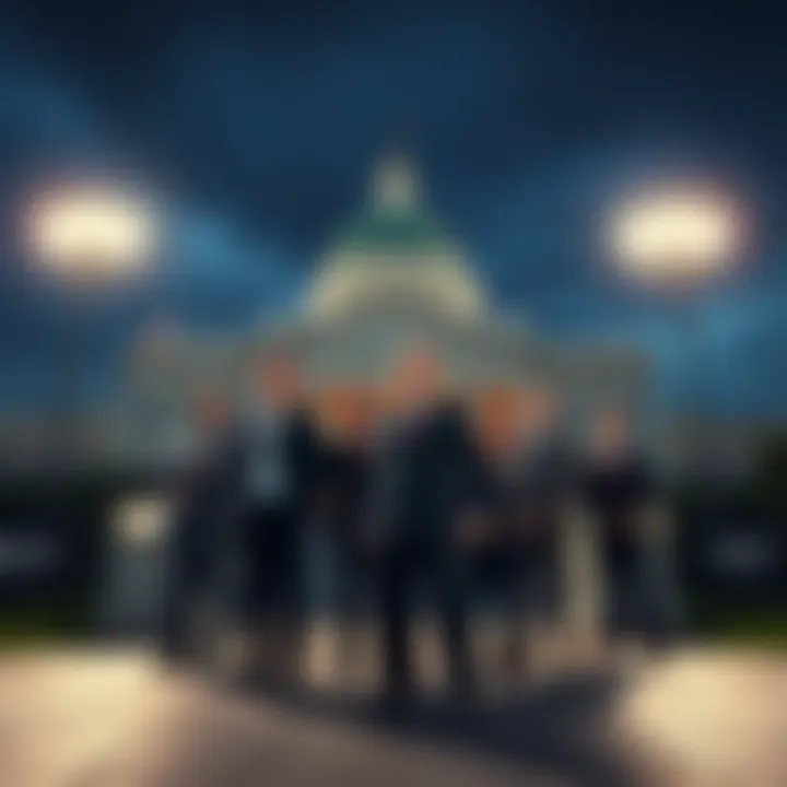 House Members Request UAP Records Eight House members stand outside the Department of War, requesting access to UAP evidence related to a submarine incident.