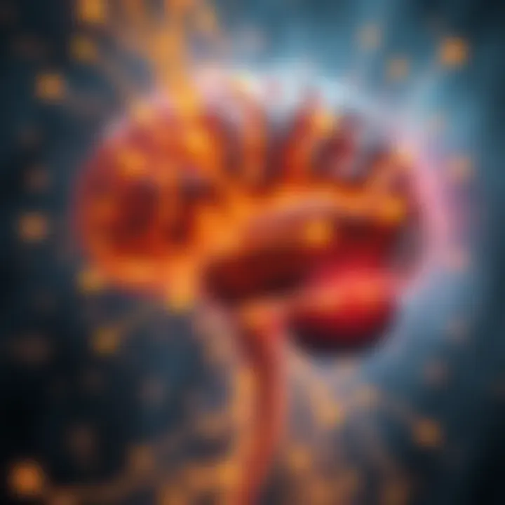 Illustration of a human brain highlighting various sensory pathways indicating multiple senses