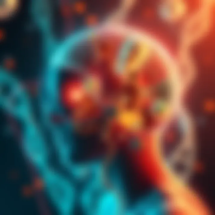 Illustration showing a scientific representation of human cloning with diverse figures and DNA strands