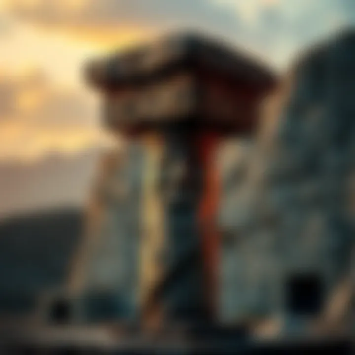 A T-shaped pillar with a carved human face found at Karahantepe, showcasing ancient craftsmanship