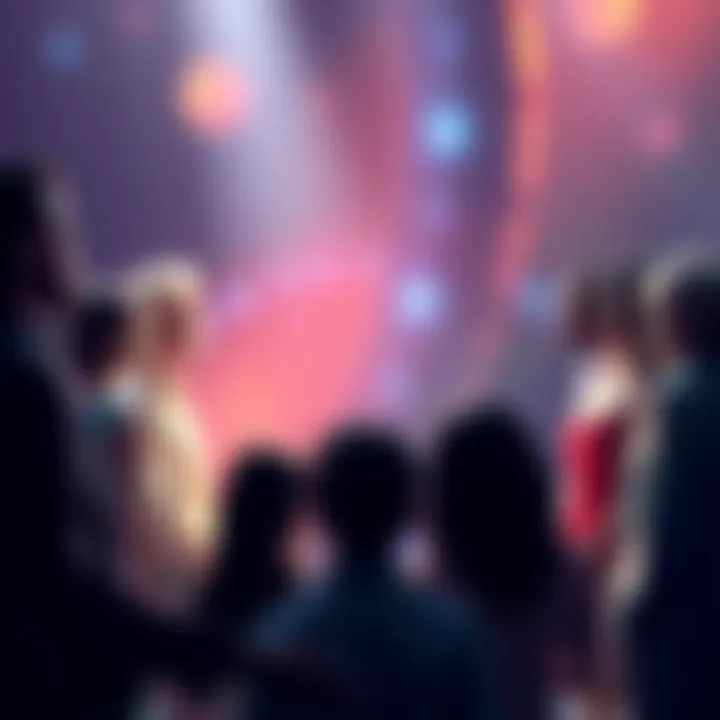 A diverse group of people reflecting together, symbolizing growth and balance in their lives. They stand in a circle, each person representing different aspects of human experience.