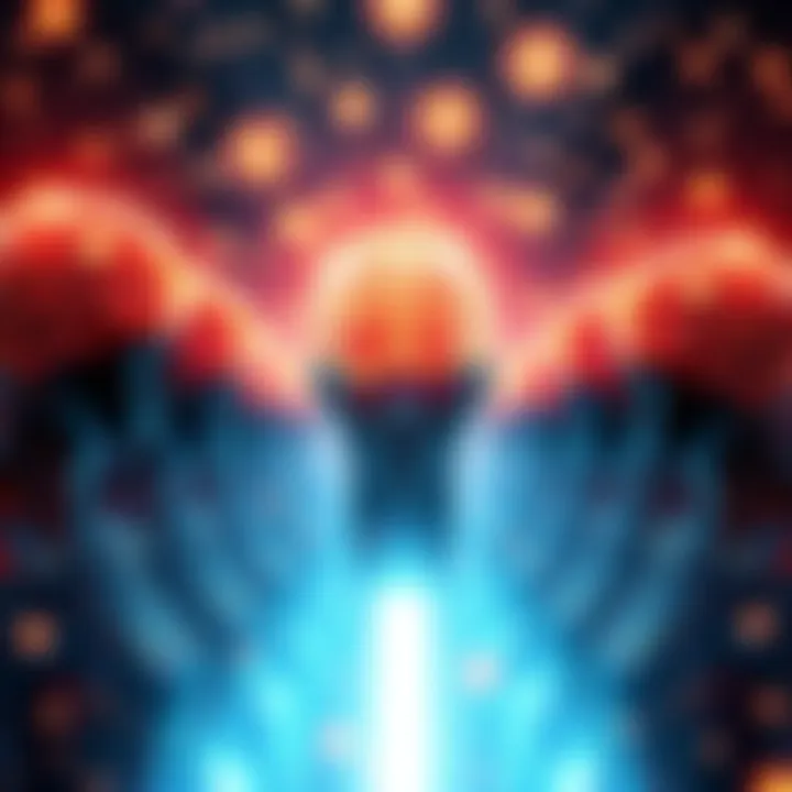 Humans and Ideas A visual representation of people with glowing brains surrounded by abstract thought bubbles, symbolizing ideas and consciousness being harvested.