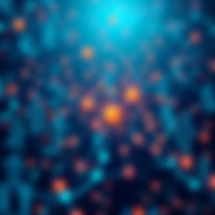 A visual representation of people connected in a neural network, symbolizing their role as processors in a cosmic mind.