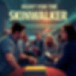 A group of people sharing their thoughts on the Hunt for the Skinwalker book in a casual setting