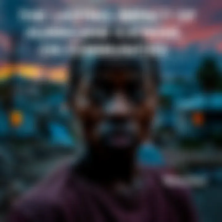 A poignant view of a community affected by Hurricane Katrina, showcasing resilience and hope amidst devastation