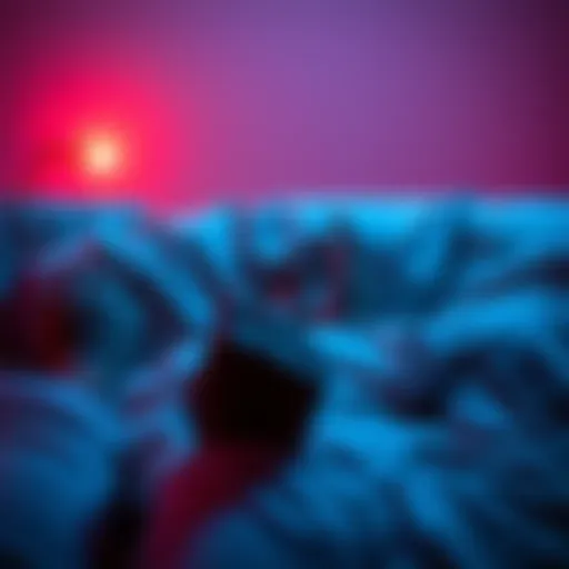 A person lying on a couch during a hypnosis session, with a therapist gently guiding them, exploring memories of alien encounters.