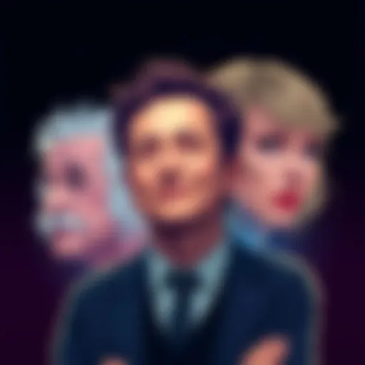 An illustration showing Albert Einstein, Elon Musk, and Taylor Swift as if they are merging into one figure, symbolizing a theory about them being the same person.
