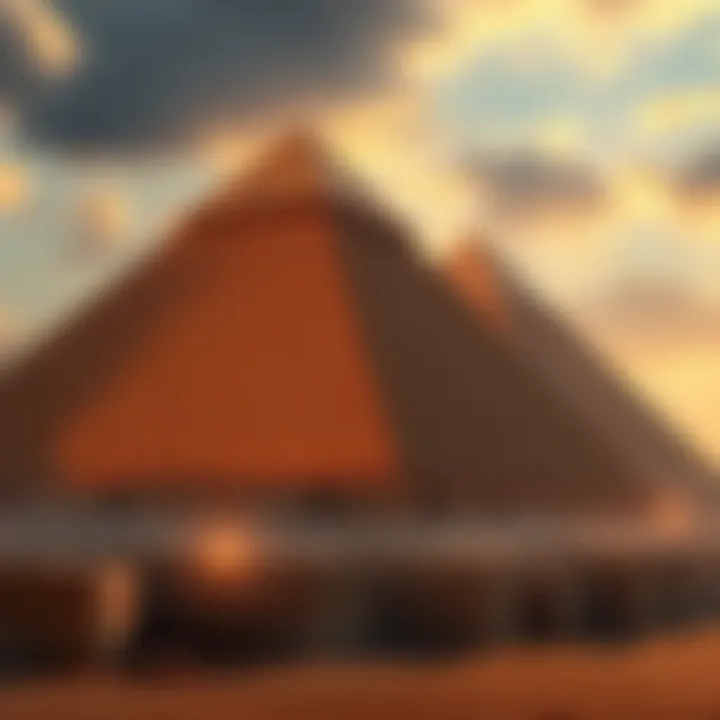 An artistic representation of Imhotep, showcasing his architectural genius and divine status in ancient Egypt