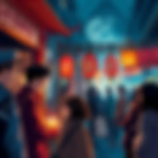 A group of people discussing and sharing ideas about finding incense manufacturers in South Korea