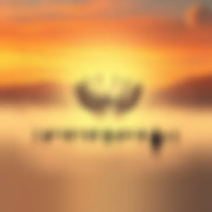 A serene landscape blending numerous human silhouettes into a single vast horizon, symbolizing the exploration of individualized awareness within a unified consciousness.