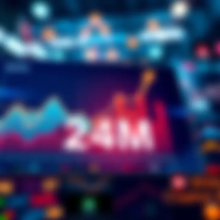 A graph illustrating the impact of 24M on various industries, highlighting growth and changes.