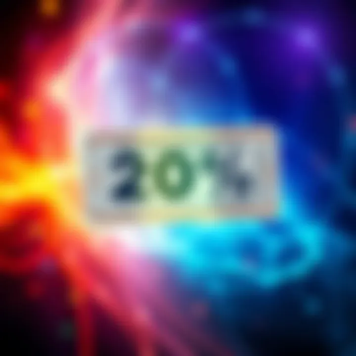 A graphic showing a voucher with a 20% off label for Inner Engineering program registration, symbolizing personal growth and transformation.