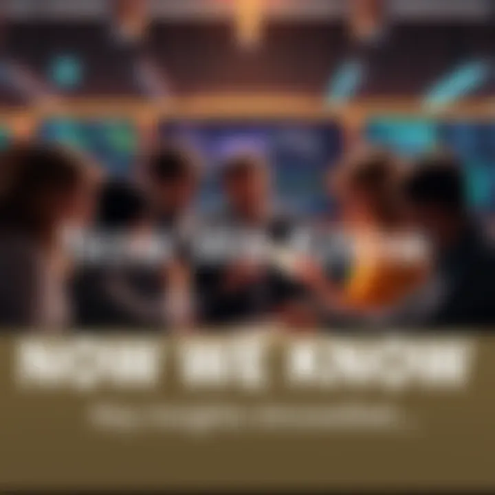 A group of people discussing recent news with charts and graphs