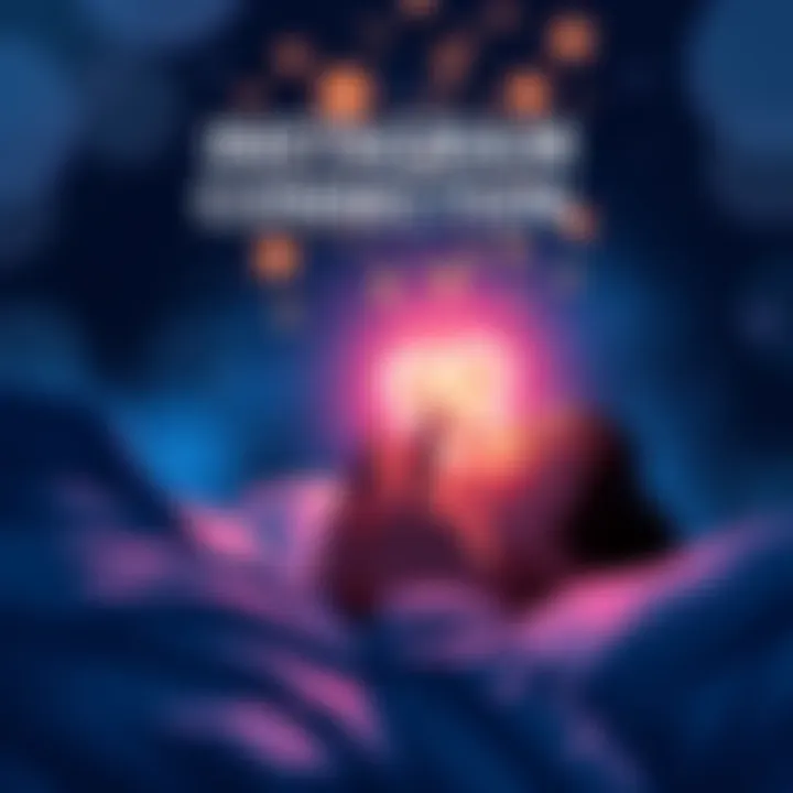 Heartwarming Instagram Connection Dream A person dreaming of receiving a follow request on Instagram, surrounded by stars and a glowing heart, representing hope and connection.
