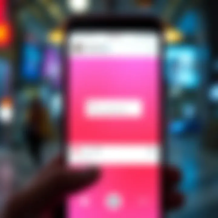 Screenshot of an Instagram story showing a link that prompts viewers to send a message