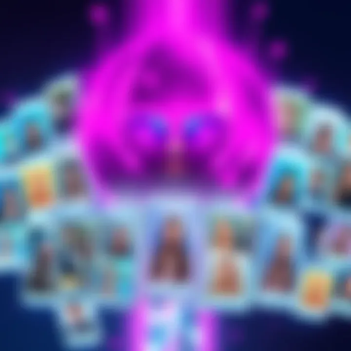 A collage of Instagram posts showing age progression and caricature creations, illustrating how social interactions aid AI development.