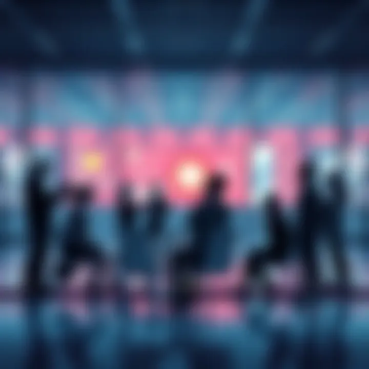 A group of people discussing ideas in a modern setting, reflecting on the impact of philosophical concepts in daily life.