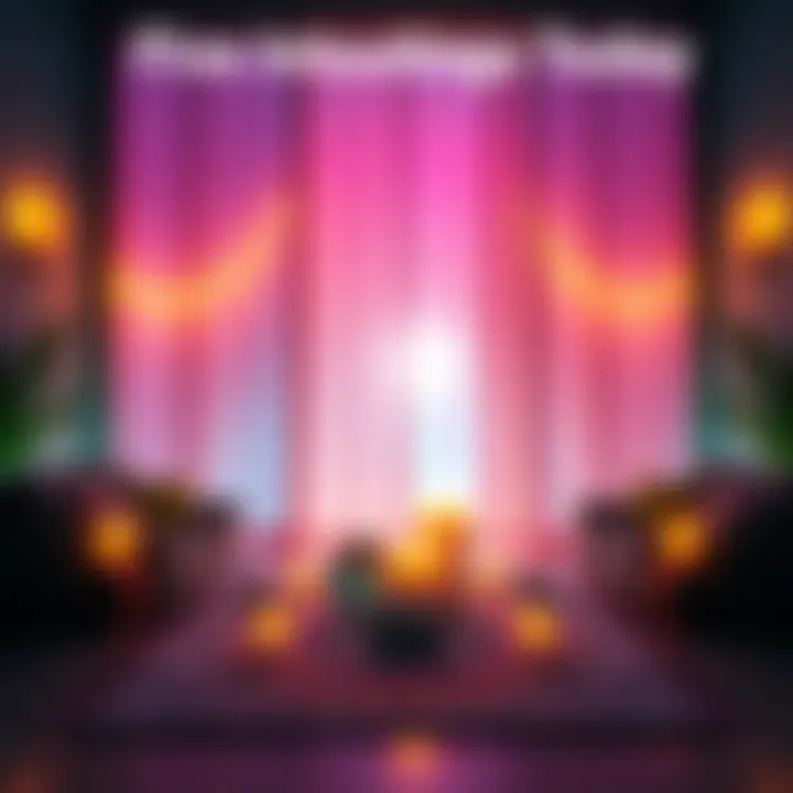 A welcoming space for five readings with candles and crystals, inviting participants to engage with their intuition.