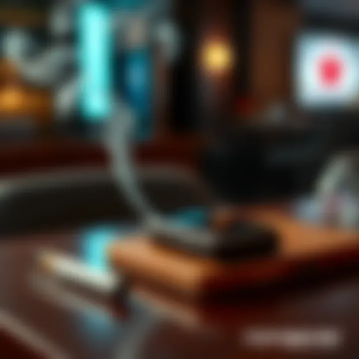 A heated tobacco device resting on a table with smoke, signifying the smoking experience change since 2011.